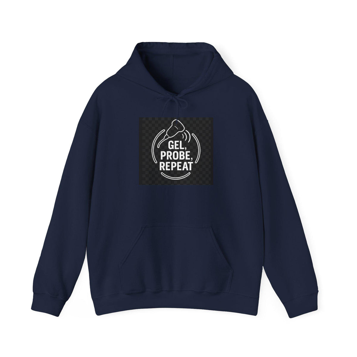 Biology lab hoodie with DNA gel design