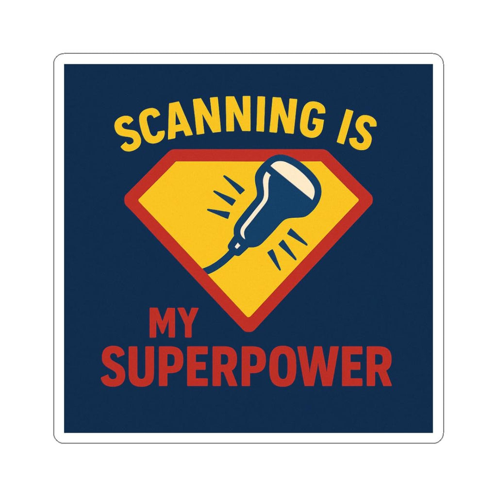 Scanning Is My Superpower Sticker | Glossy Vinyl Laptop Decal (Kiss-Cut)