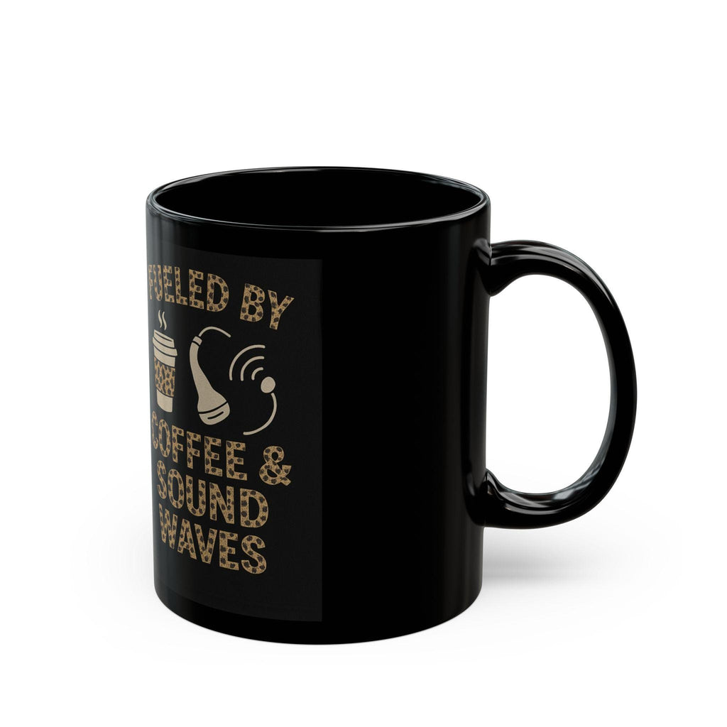 Fueled by Coffee & Sound Waves Mug, Music Lover Gift, DJ Coffee Cup (11oz/15oz)