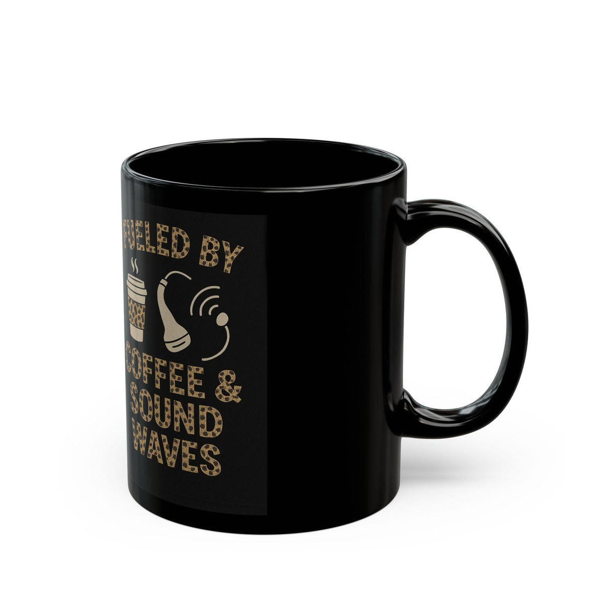 Fueled by Coffee & Sound Waves Mug, Music Lover Gift, DJ Coffee Cup (11oz/15oz)