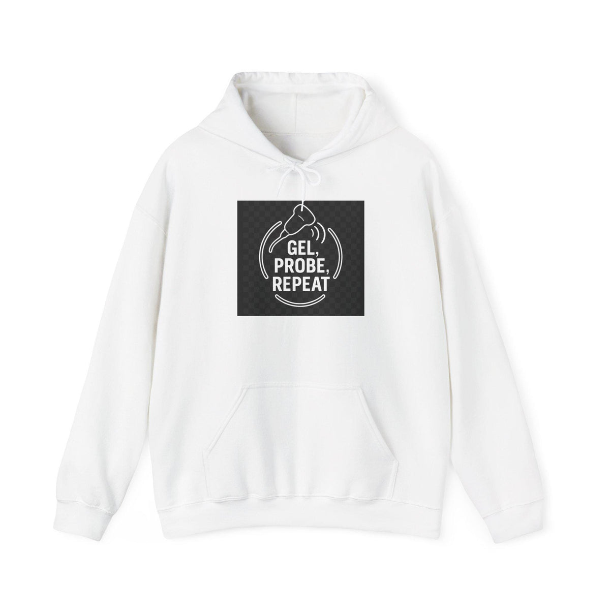 Biology lab hoodie with DNA gel design