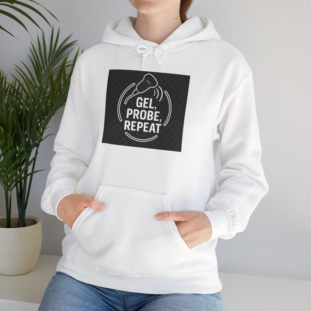 Biology lab hoodie with DNA gel design