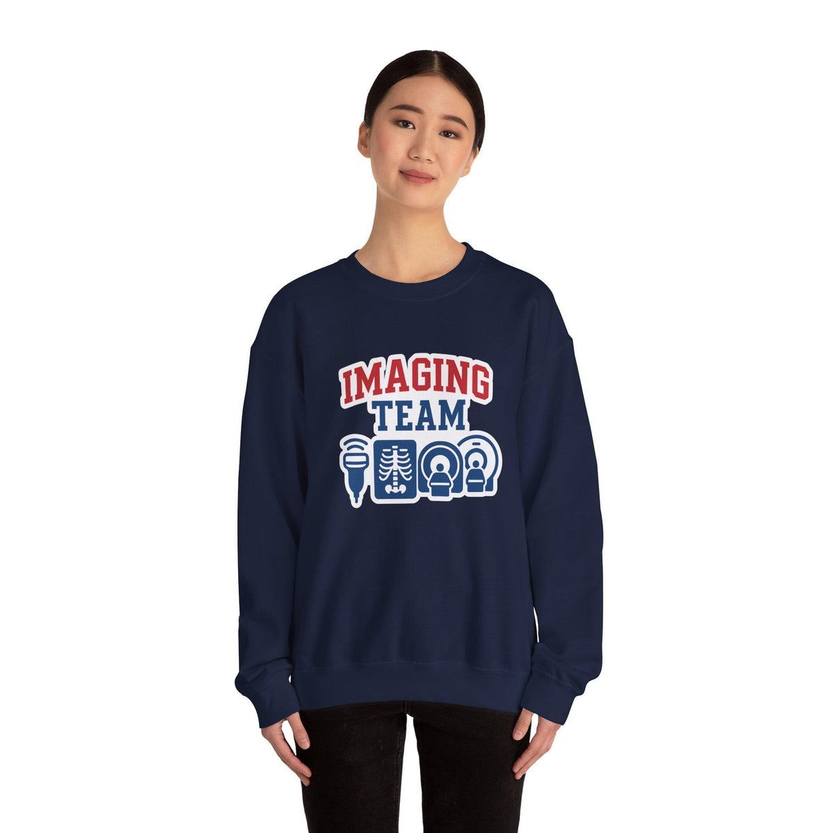 Imaging Team Crewneck Sweatshirt: Radiology Tech, Sonographer, X-Ray, Nurse Gift