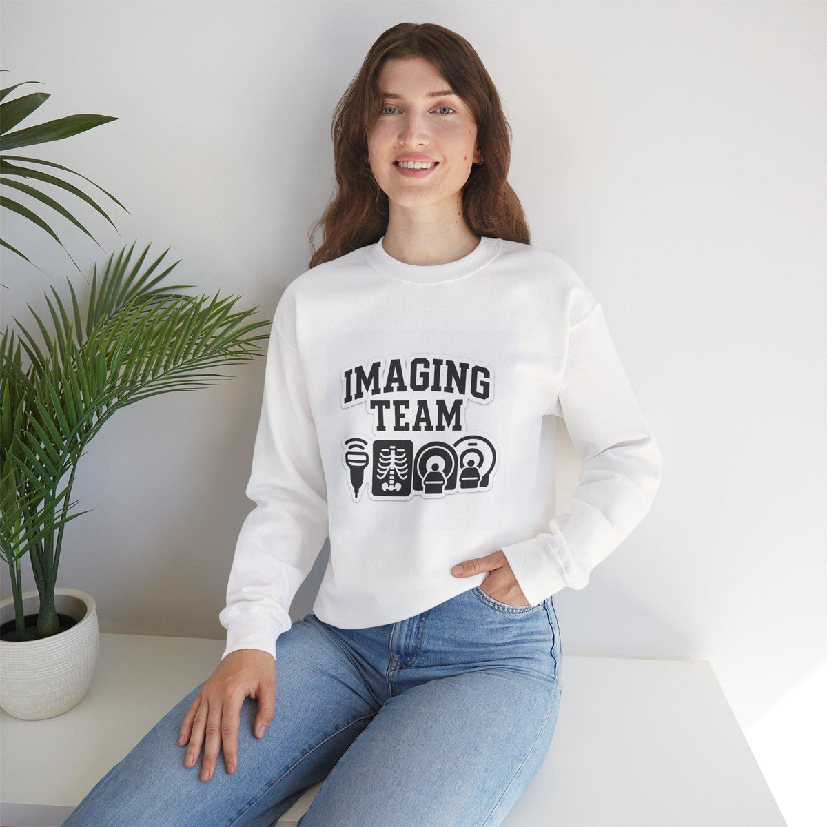 Imaging Team Crewneck Sweatshirt: Radiology Tech, Sonographer, X-Ray, Nurse Gift