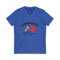 Funny Sonographer V-Neck Tee | Ultrasound Tech Humor Gift (100% Cotton)