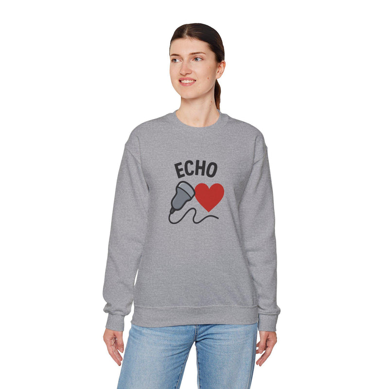 Echo Tech Sweatshirt | Sonographer Gift, Cyber Anxiety Pullover (50% Cotton Blend)