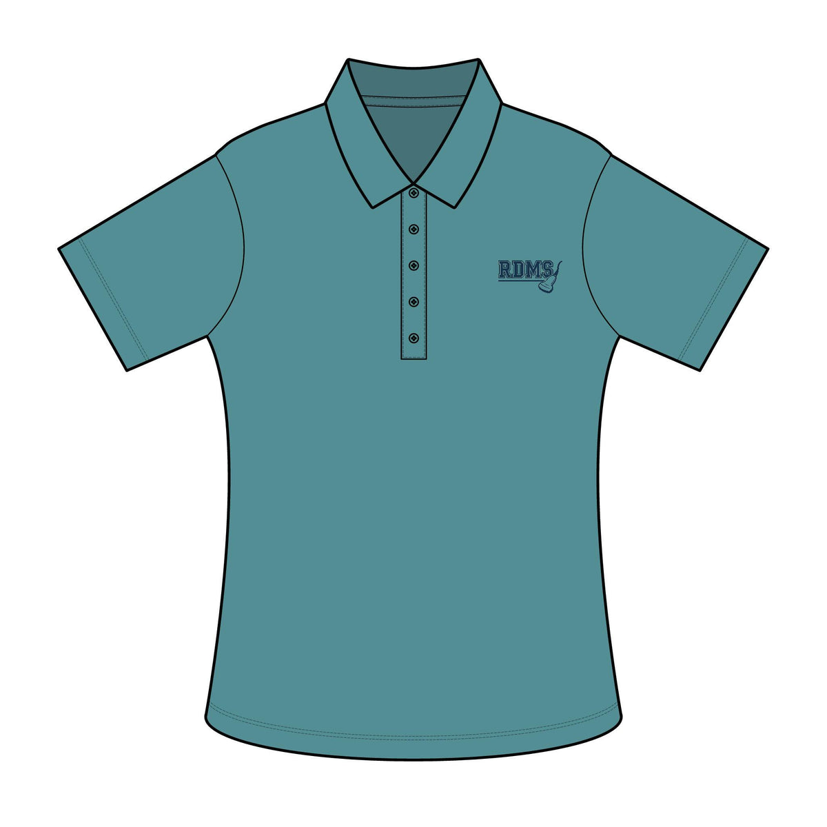 Ultrasound Tech Shirt Women RDMS Workwear Polo | Medical Sonographer Gift Scrub Top | Healthcare Worker Gift Sonography Graduation Shirt