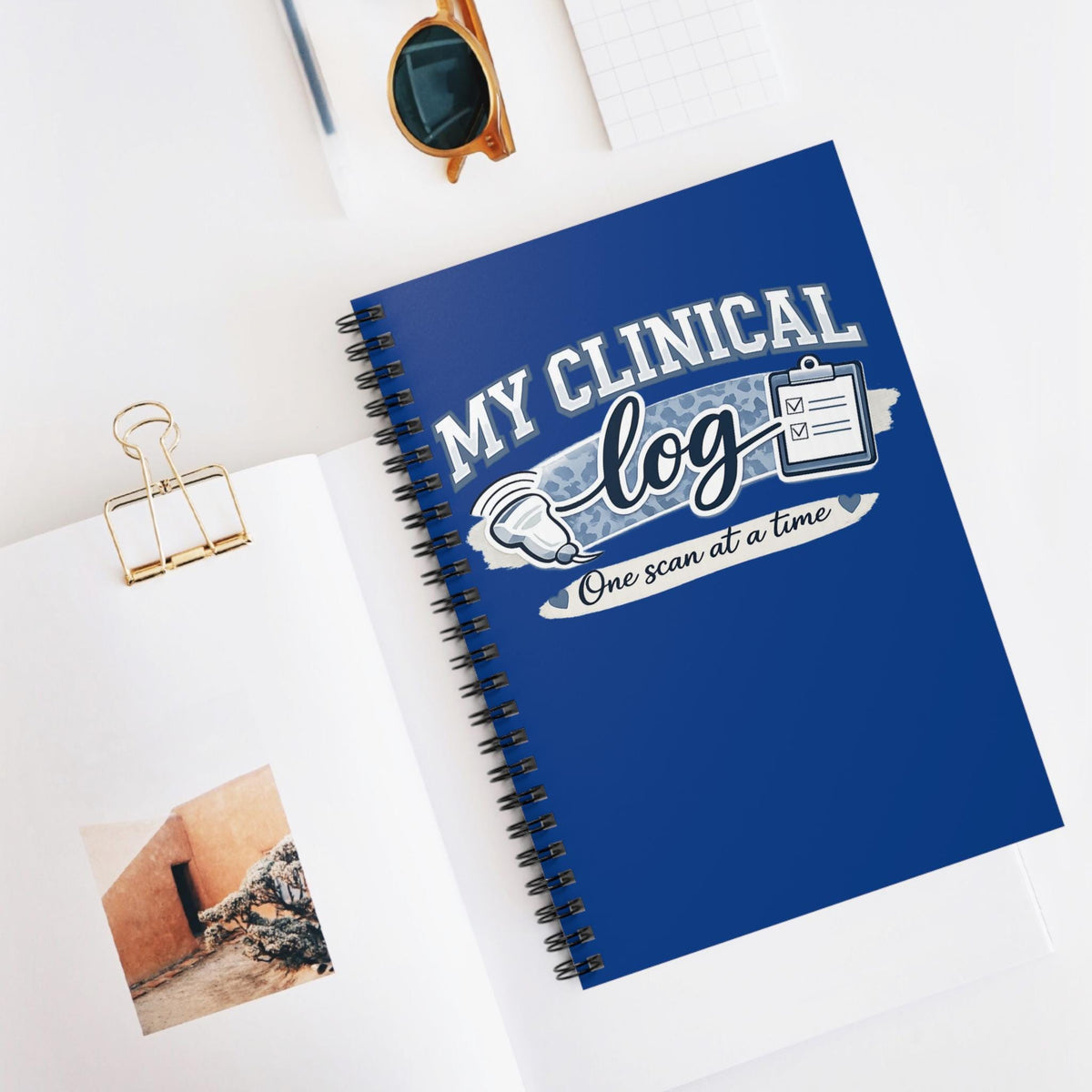 My Clinical Log Spiral Notebook | Medical Scan Technician Journal | Radiology MRI CT UltrasoundTech Shift Notes Medical Student Gift 2026 RN