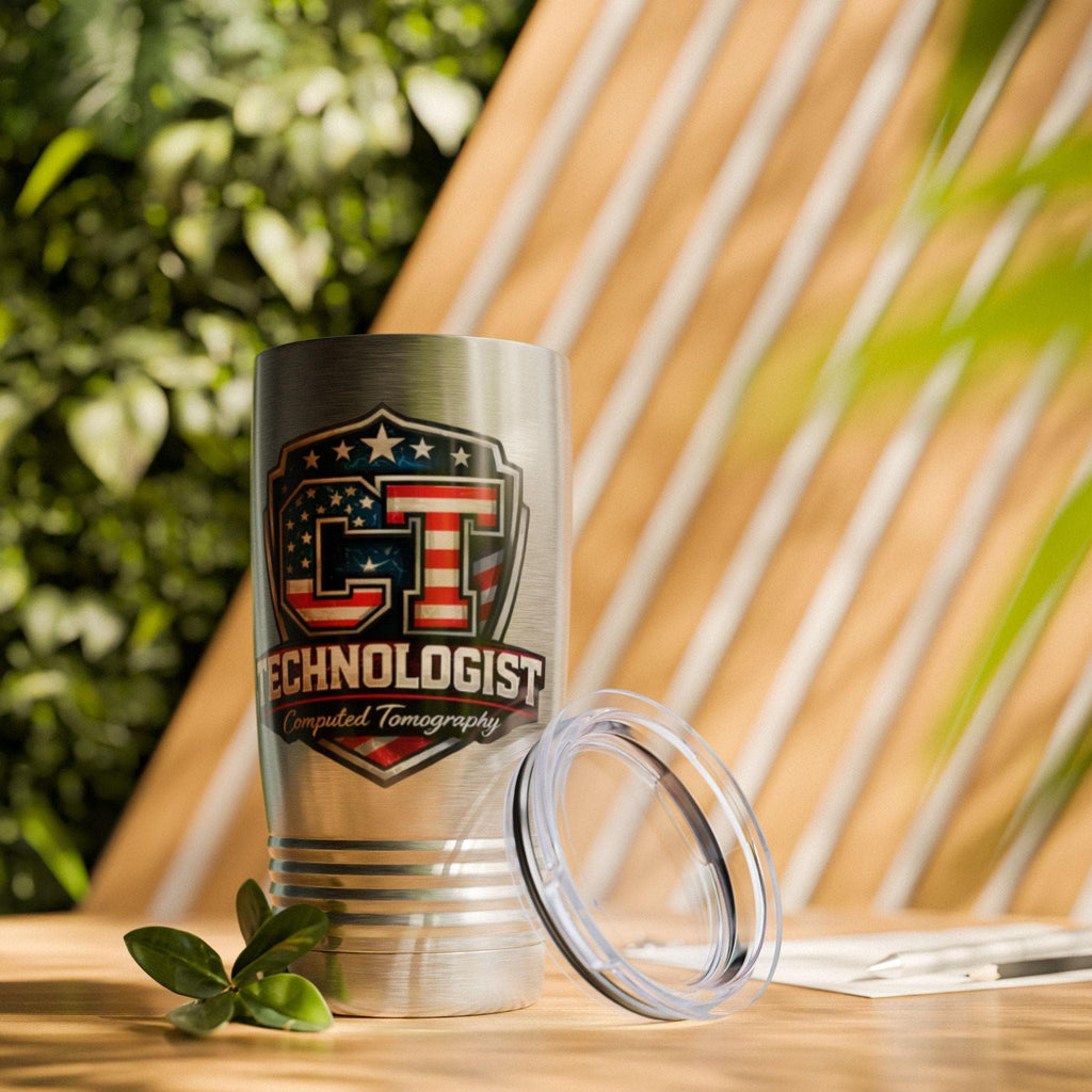 CT Technologist Shield Tumbler 20oz | Computed Tomography Tech Gift | Radiology X-Ray MRI Medical Imaging Nurse Appreciation Cup Work Gift
