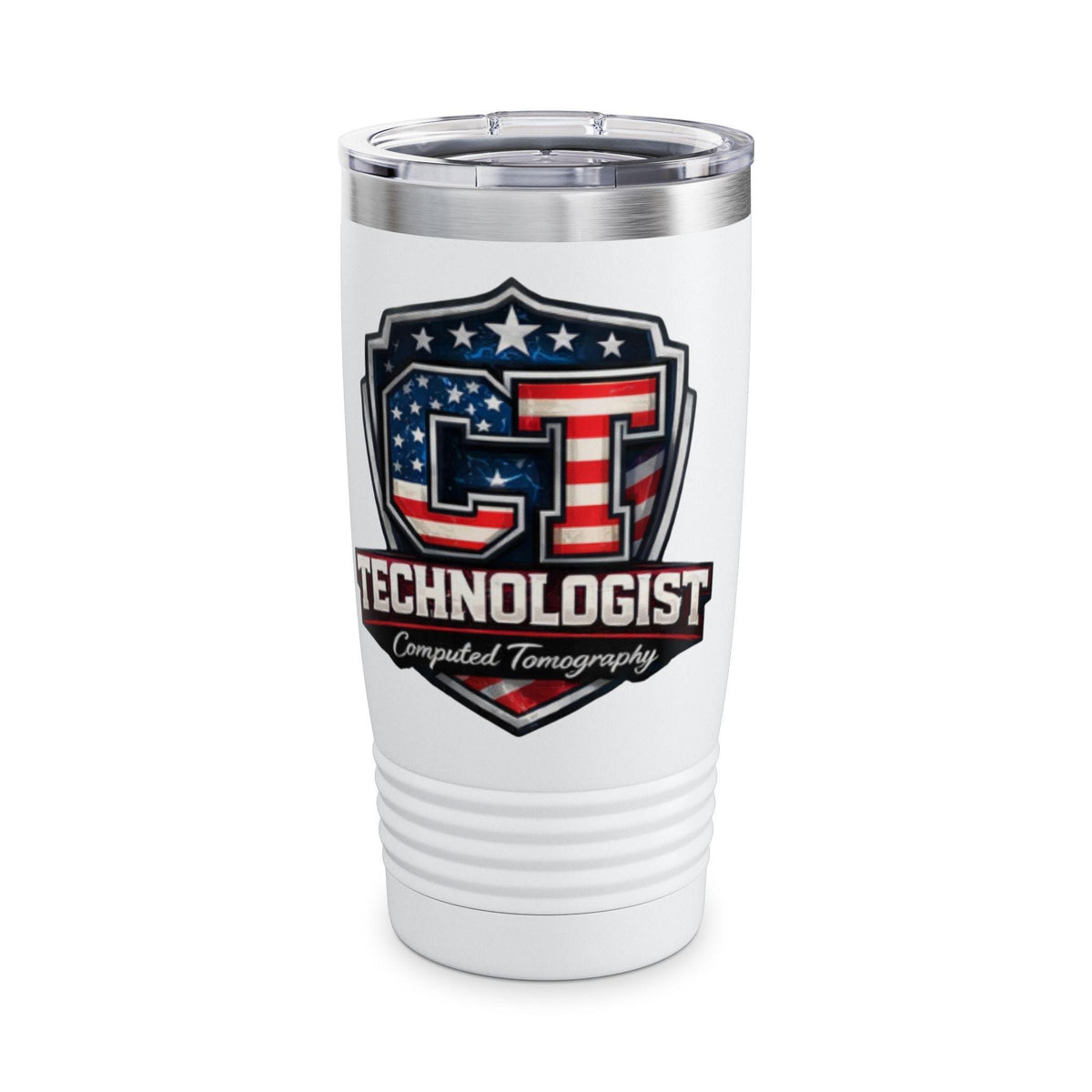 CT Technologist Shield Tumbler 20oz | Computed Tomography Tech Gift | Radiology X-Ray MRI Medical Imaging Nurse Appreciation Cup Work Gift