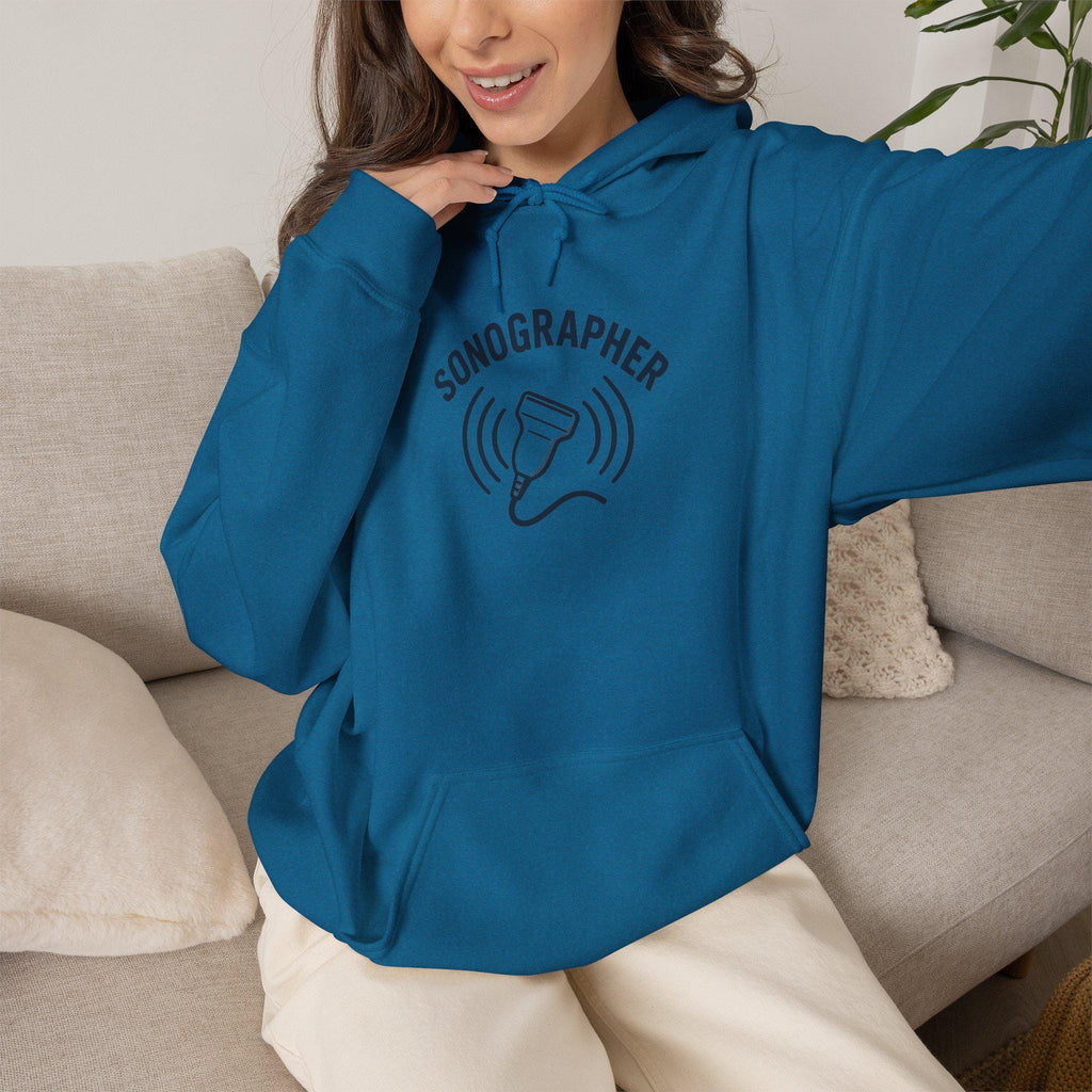 Chic Sonographer Hoodie | Ultrasound Tech Apparel | Medical Radiology Sweatshirt | Sonography Gift | Healthcare Worker Pullover