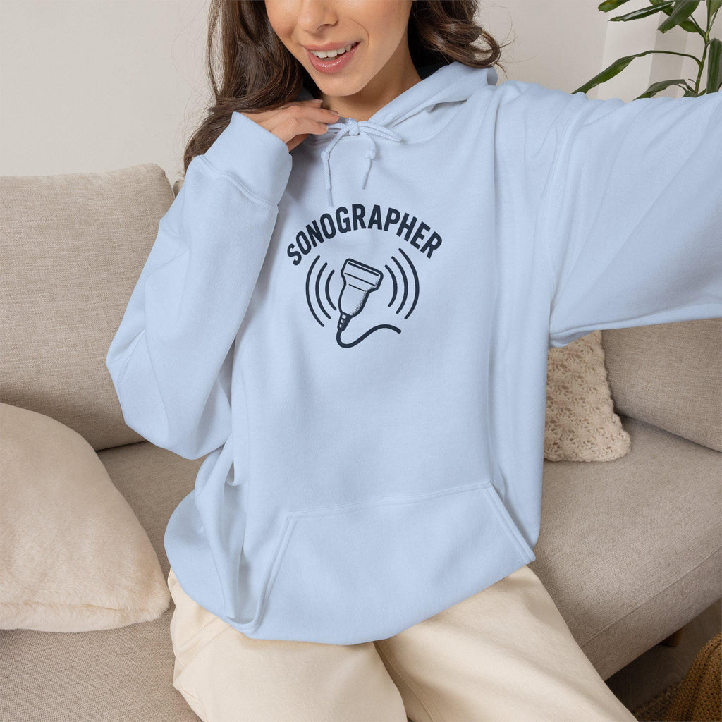 Chic Sonographer Hoodie | Ultrasound Tech Apparel | Medical Radiology Sweatshirt | Sonography Gift | Healthcare Worker Pullover
