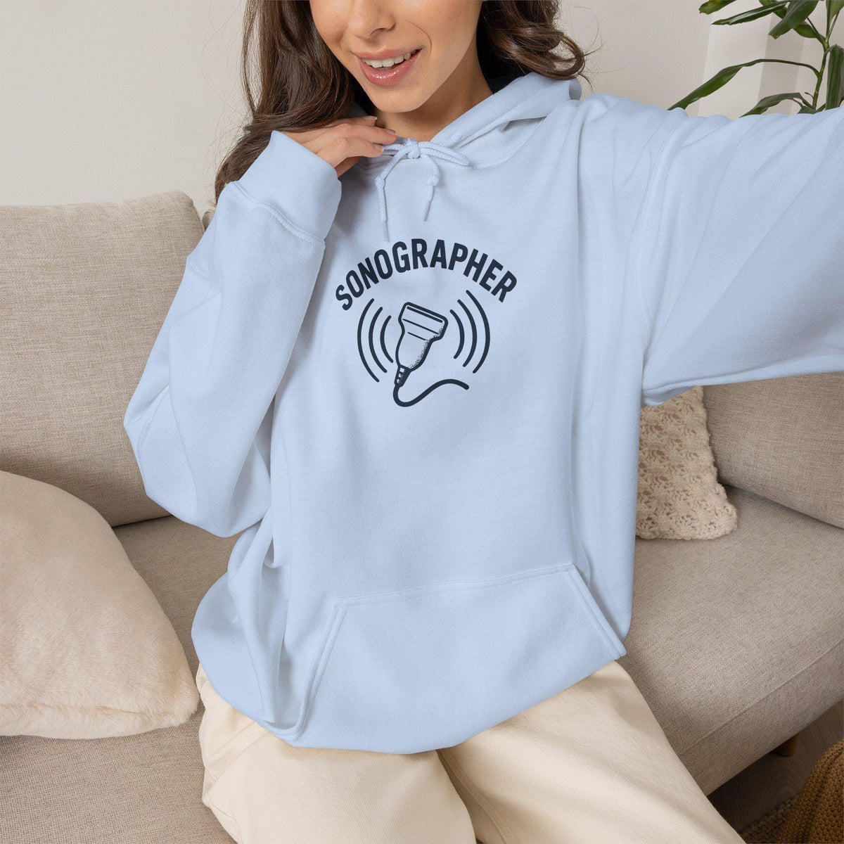 Chic Sonographer Hoodie | Ultrasound Tech Apparel | Medical Radiology Sweatshirt | Sonography Gift | Healthcare Worker Pullover