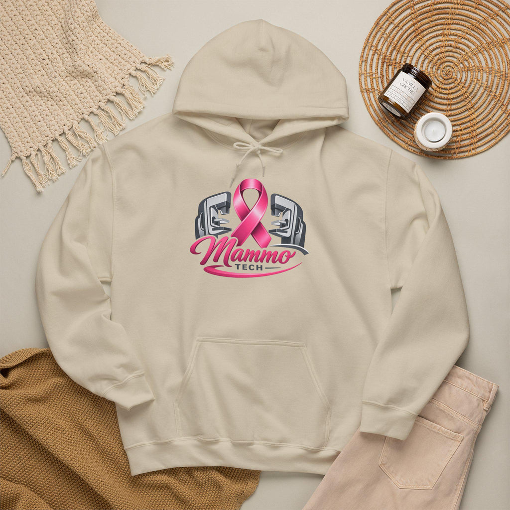 Pink Ribbon Mammo Tech Hoodie | Radiology Tech Gift, Breast Cancer Awareness