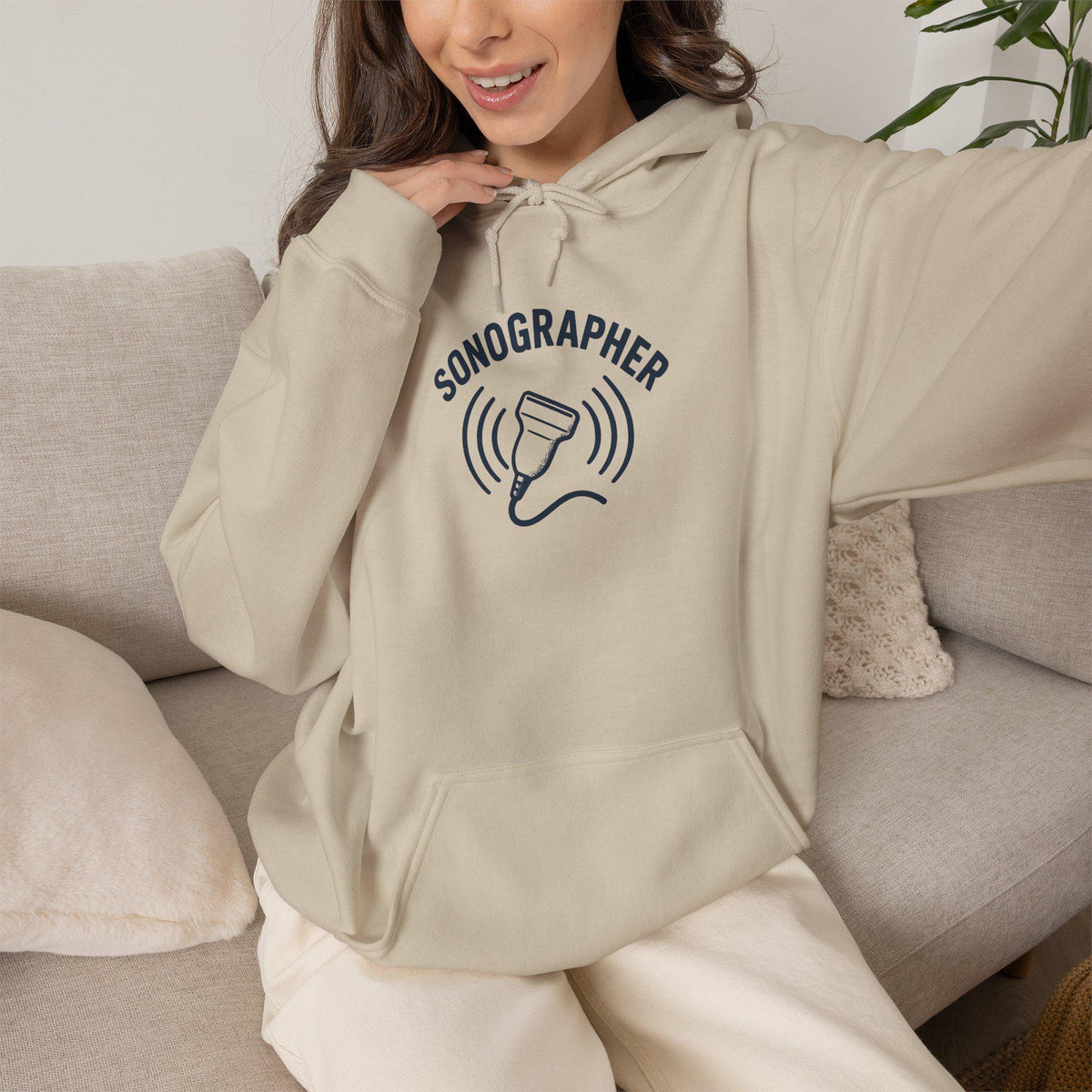 Chic Sonographer Hoodie | Ultrasound Tech Apparel | Medical Radiology Sweatshirt | Sonography Gift | Healthcare Worker Pullover