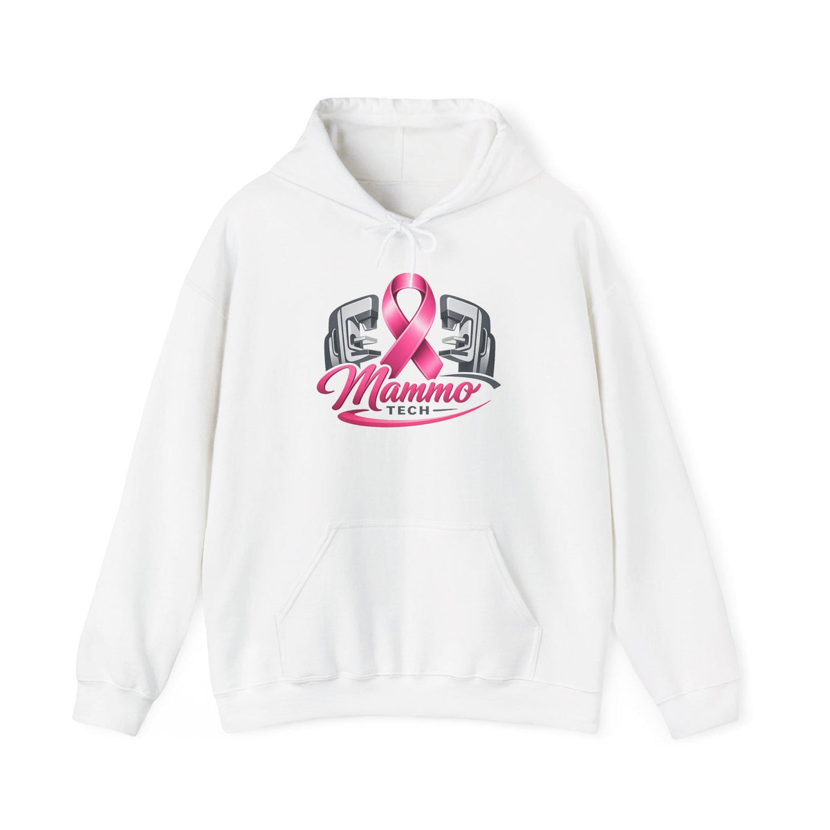 Pink Ribbon Mammo Tech Hoodie | Radiology Tech Gift, Breast Cancer Awareness