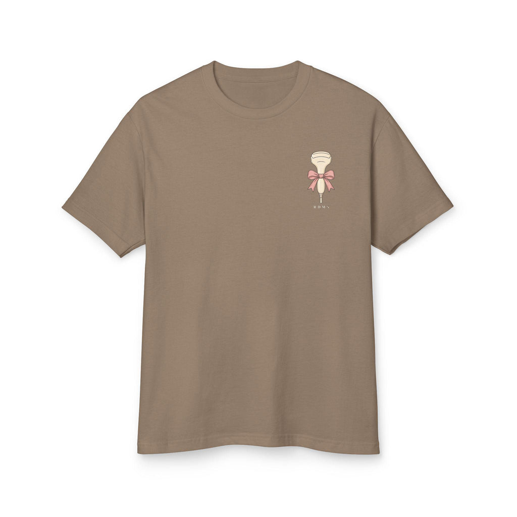 Sonographer Stethoscope Tee, Pink Bow Ultrasound Shirt, Medical Imaging Gift
