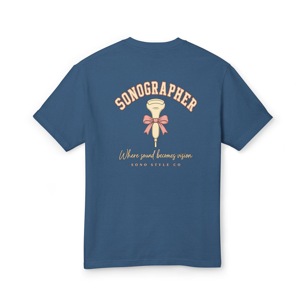 Sonographer Stethoscope Tee, Pink Bow Ultrasound Shirt, Medical Imaging Gift