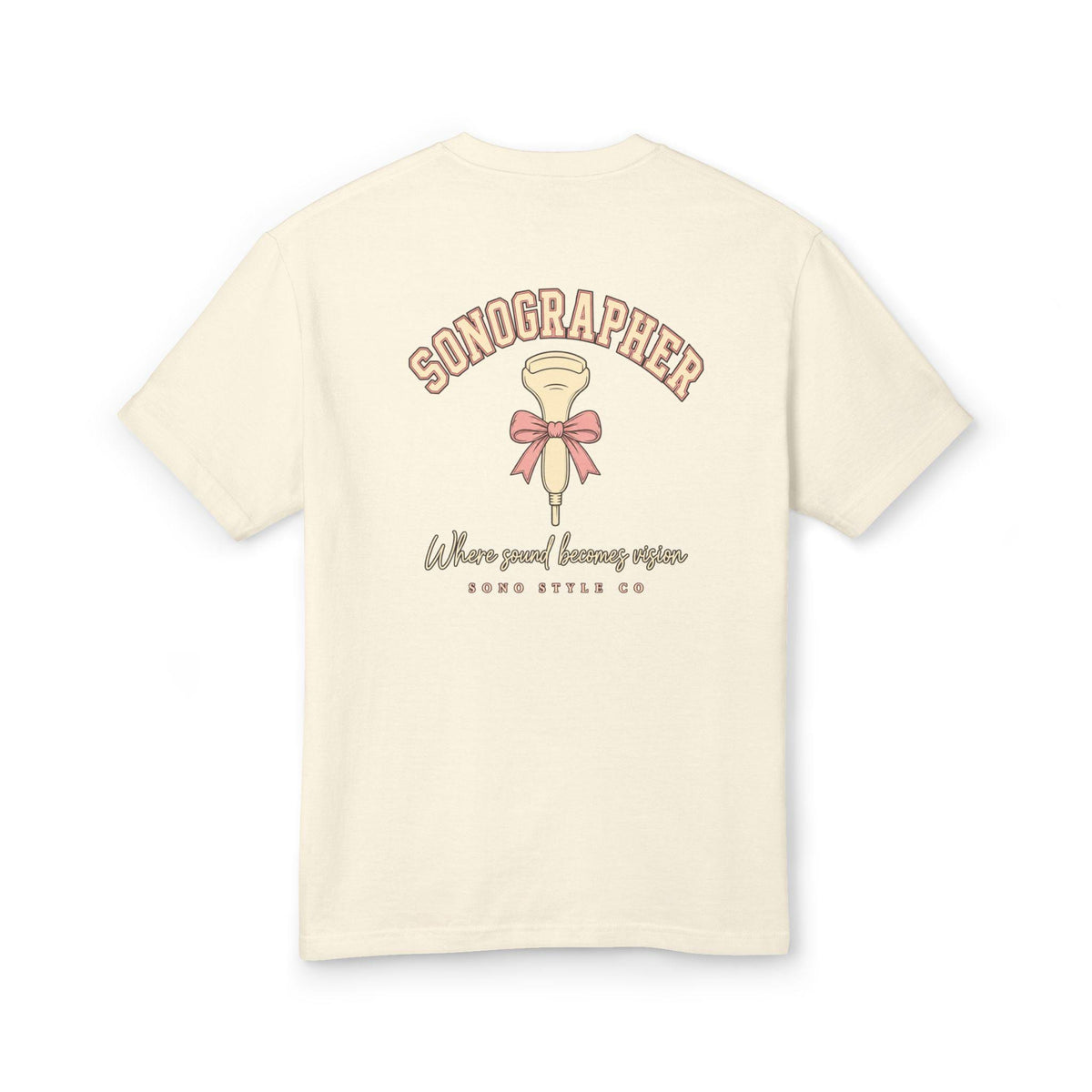 Sonographer Stethoscope Tee, Pink Bow Ultrasound Shirt, Medical Imaging Gift