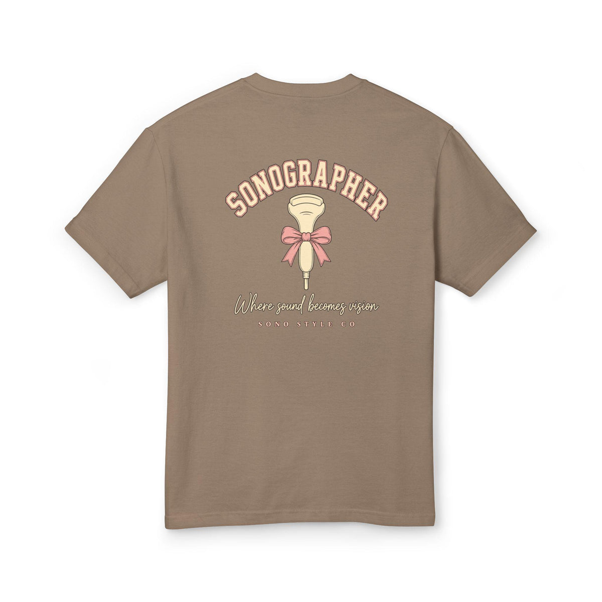 Sonographer Stethoscope Tee, Pink Bow Ultrasound Shirt, Medical Imaging Gift
