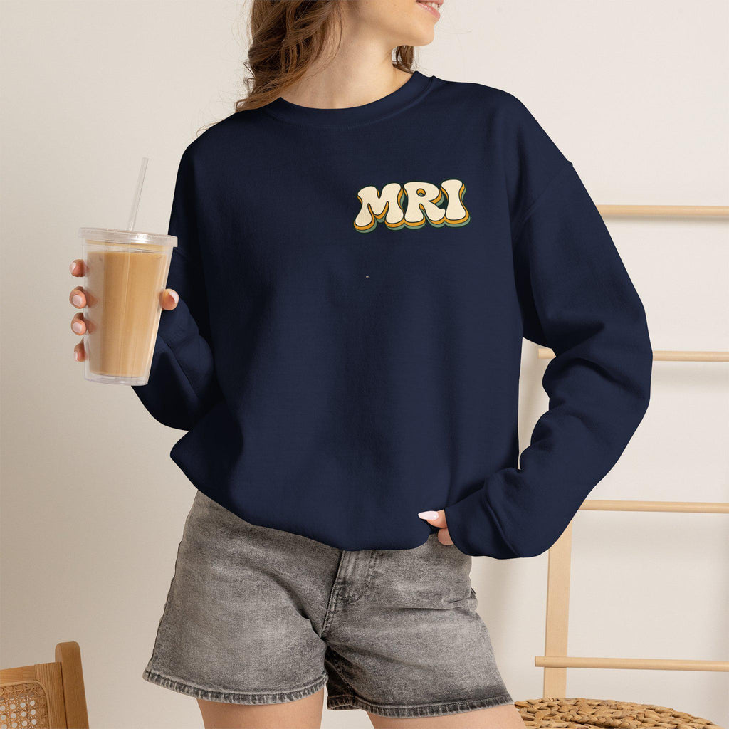 MRI Tech retro psychedelic logo Sweatshirt | Radiology technician crewneck